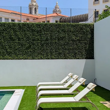 Penthouse With Pool - Faro Centre 아파트